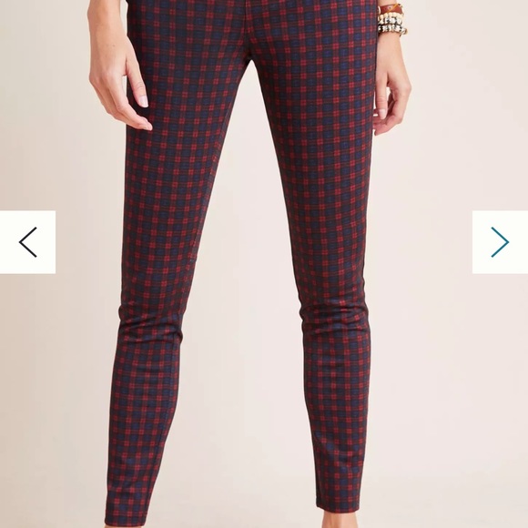 Sanctuary by Anthropologie Plaid Leggings Sz. Small NWOT - Picture 4 of 5